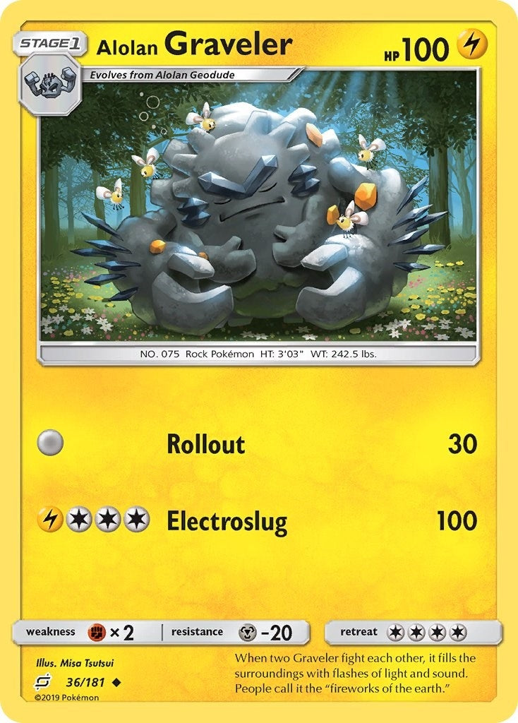 Image for Alolan Graveler (36/181) (SM - Team Up) - Pokemon
