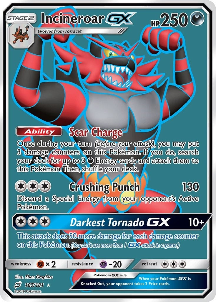 Image for Incineroar GX (Full Art) (167/181) (SM - Team Up) - Pokemon