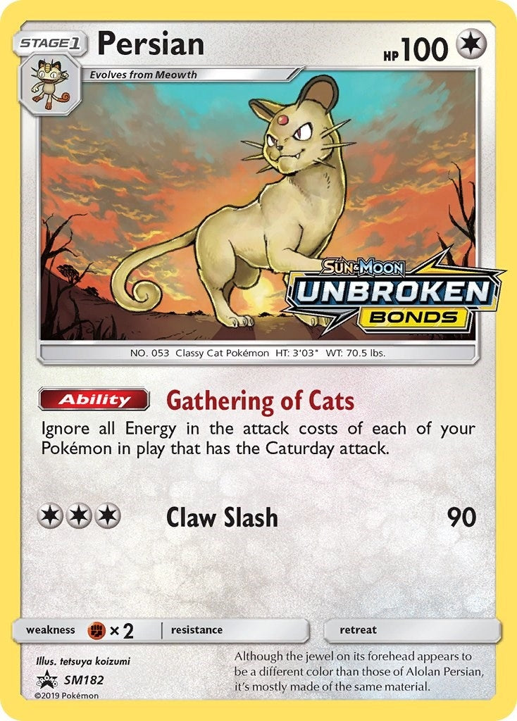 Image for Persian - SM182 (Prerelease) (SM182) (SM Promos) - Pokemon