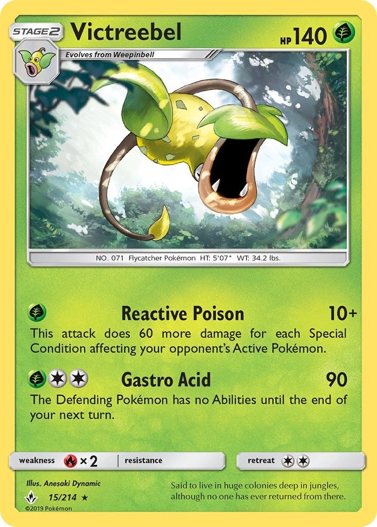 Image for Victreebel (15/214) (SM - Unbroken Bonds) - Pokemon