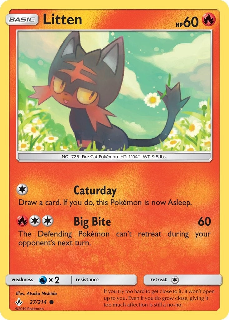Image for Litten (27) (27/214) (SM - Unbroken Bonds) - Pokemon