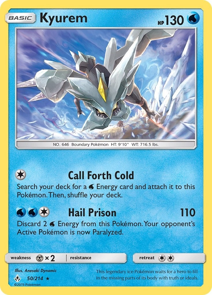 Image for Kyurem (50/214) (SM - Unbroken Bonds) - Pokemon