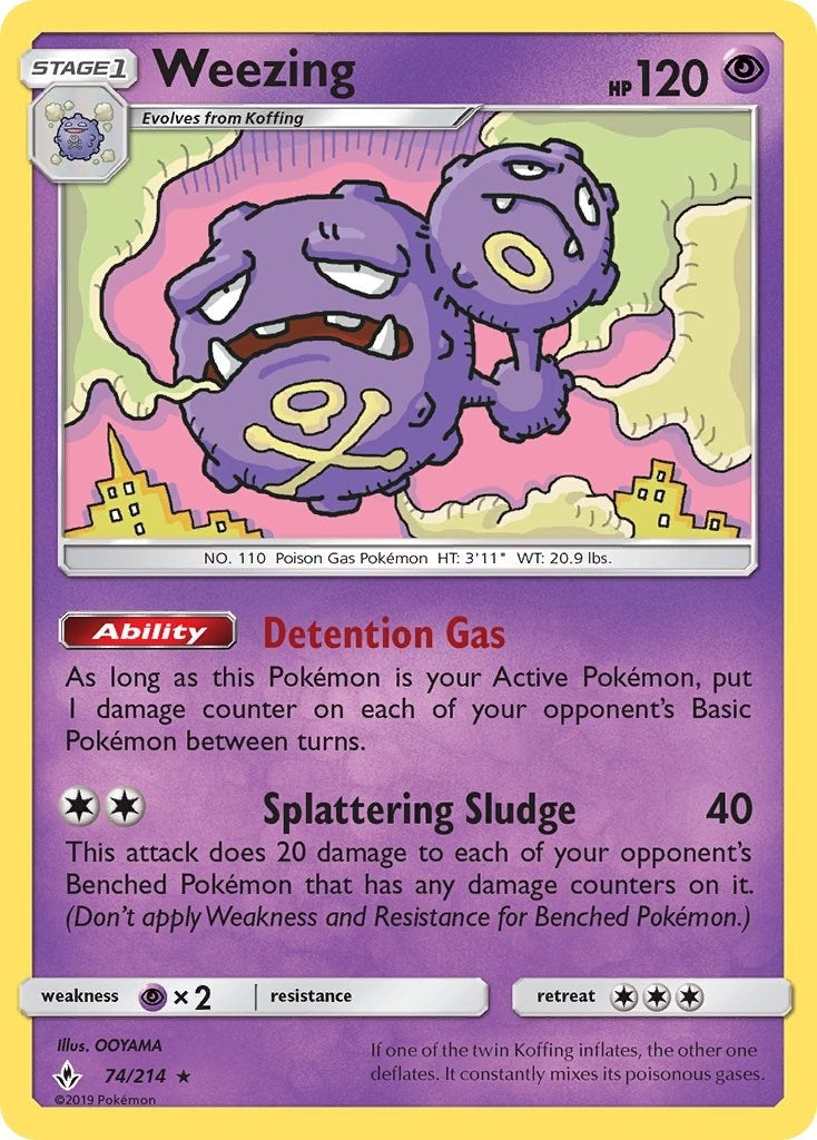 Image for Weezing (74/214) (SM - Unbroken Bonds) - Pokemon