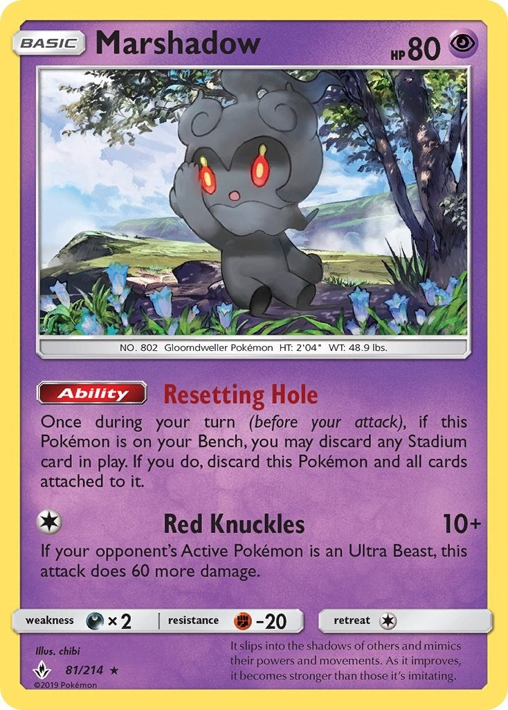 Image for Marshadow (81/214) (SM - Unbroken Bonds) - Pokemon