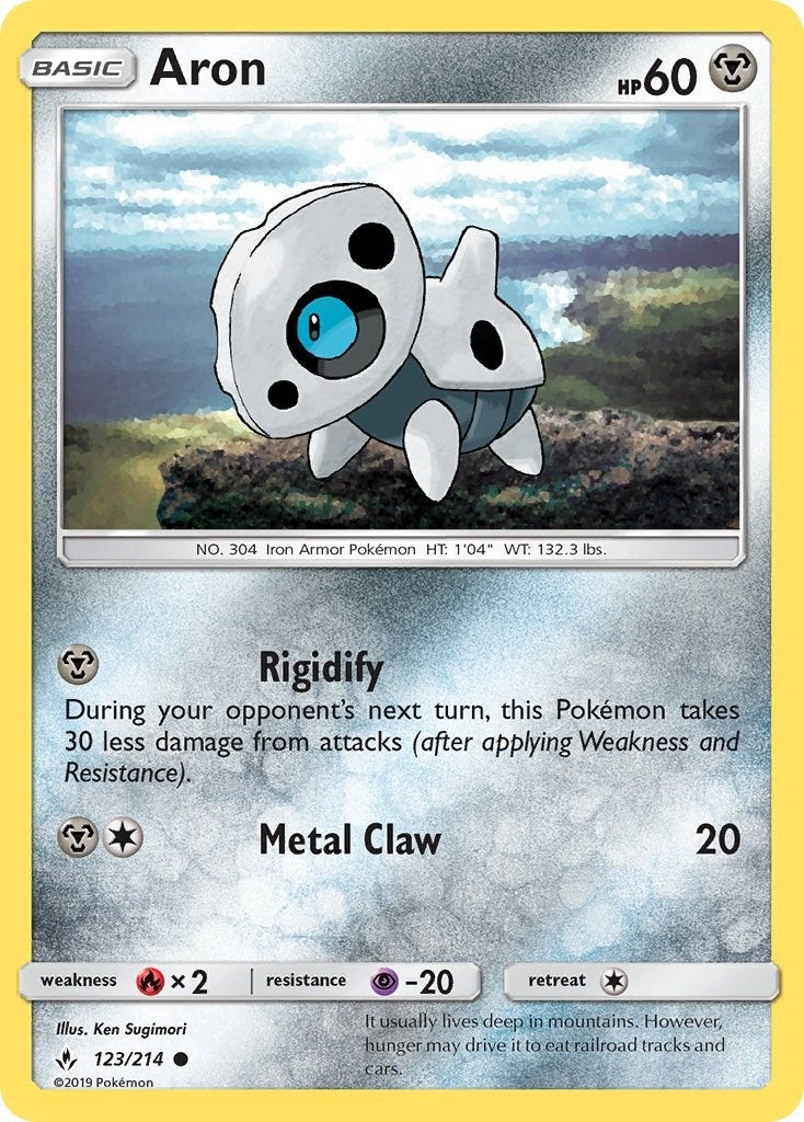 Image for Aron (123/214) (SM - Unbroken Bonds) - Pokemon