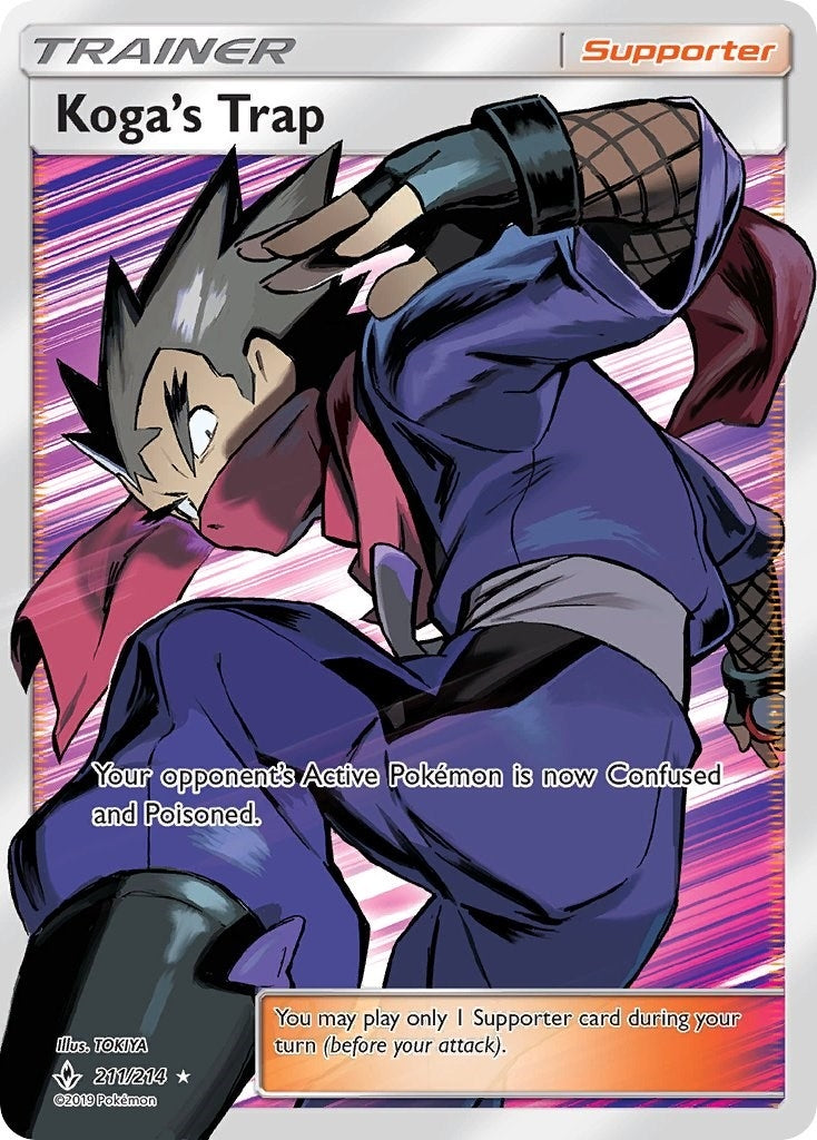 Image for Koga's Trap (Full Art) (211/214) (SM - Unbroken Bonds) - Pokemon
