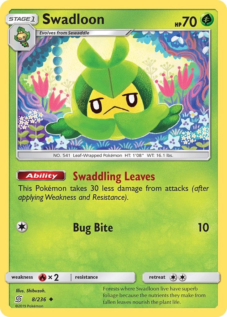 Image for Swadloon (8/236) (SM - Unified Minds) - Pokemon