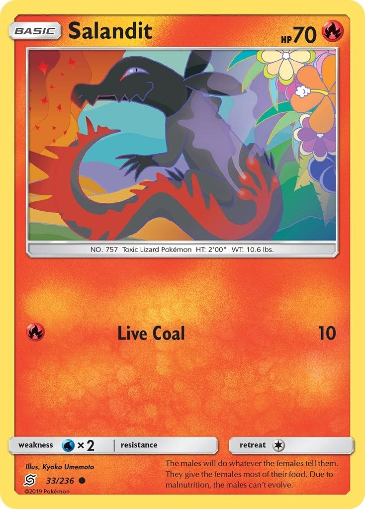 Image for Salandit (33) (33/236) (SM - Unified Minds) - Pokemon