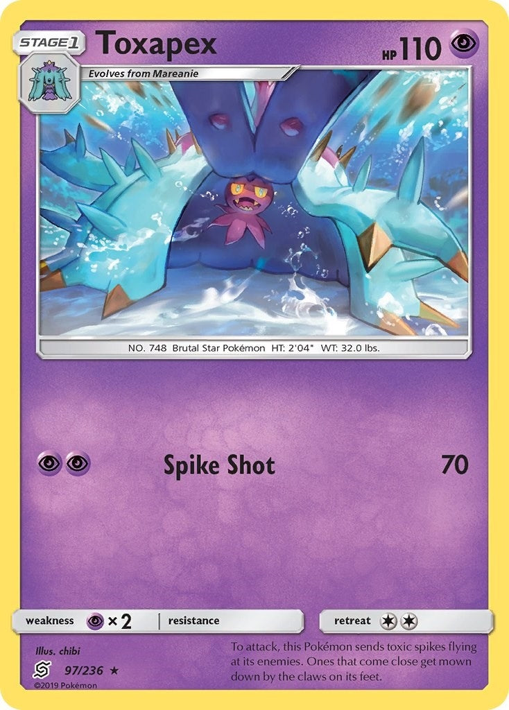 Image for Toxapex (97/236) (SM - Unified Minds) - Pokemon