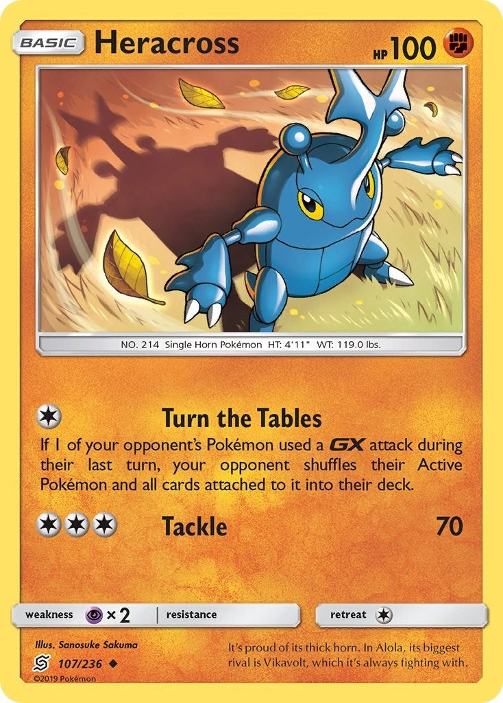 Image for Heracross (107/236) (SM - Unified Minds) - Pokemon