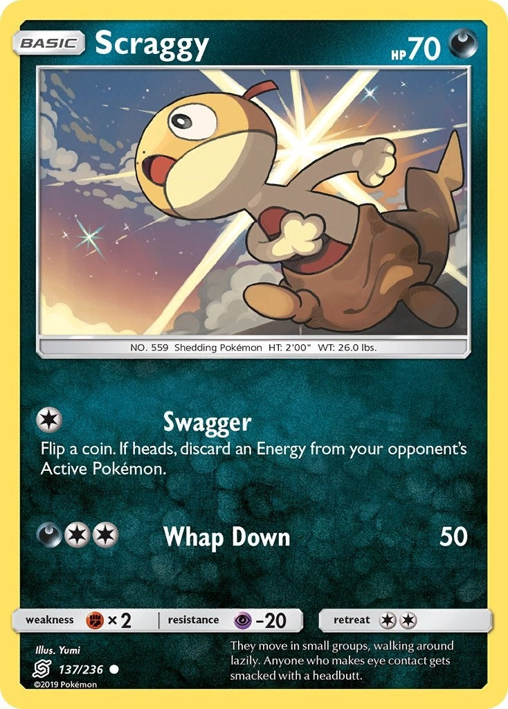 Image for Scraggy (137/236) (SM - Unified Minds) - Pokemon