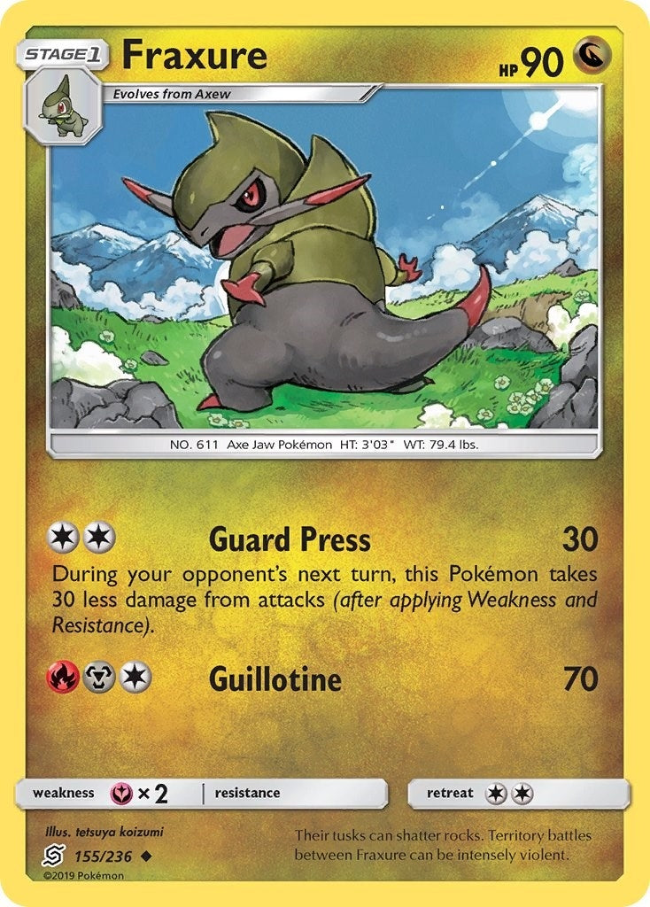 Image for Fraxure (155/236) (SM - Unified Minds) - Pokemon