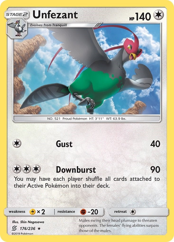 Image for Unfezant (176/236) (SM - Unified Minds) - Pokemon