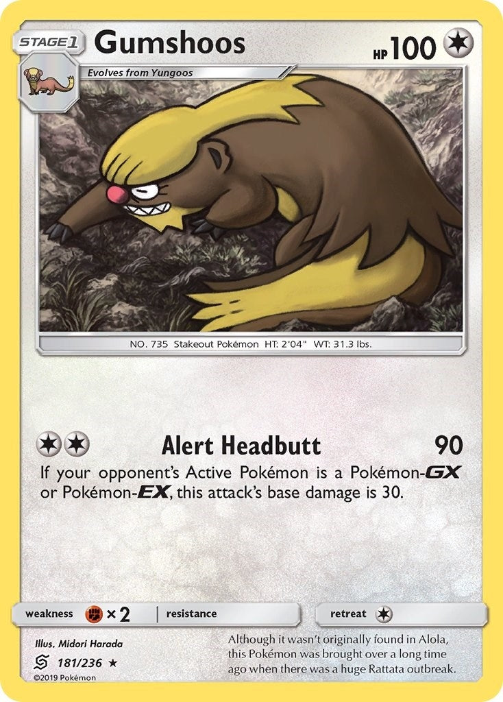 Image for Gumshoos (181/236) (SM - Unified Minds) - Pokemon