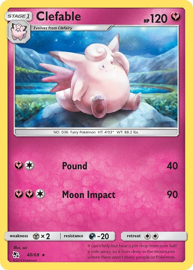 Image for Clefable (40/68) (Hidden Fates) - Pokemon