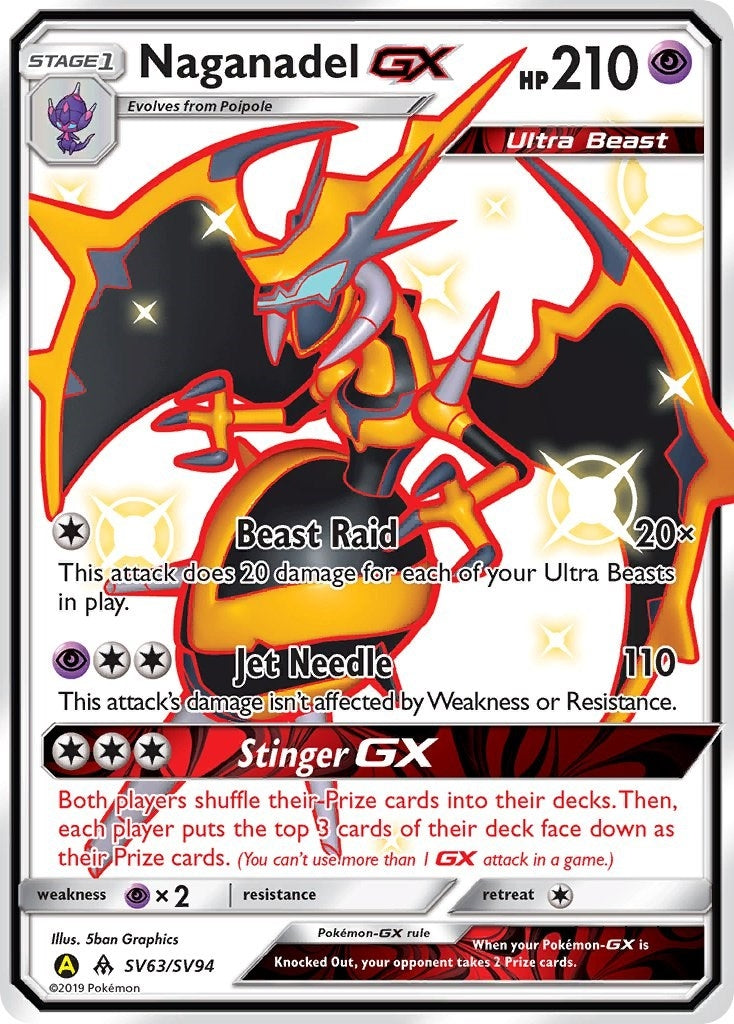 Image for Naganadel GX (SV63/SV94) (Hidden Fates: Shiny Vault) - Pokemon