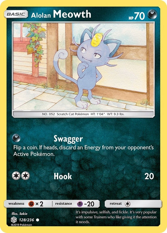 Image for Alolan Meowth (128/236) (SM - Cosmic Eclipse) - Pokemon