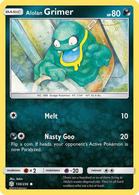 Image for Alolan Grimer (130/236) (SM - Cosmic Eclipse) - Pokemon