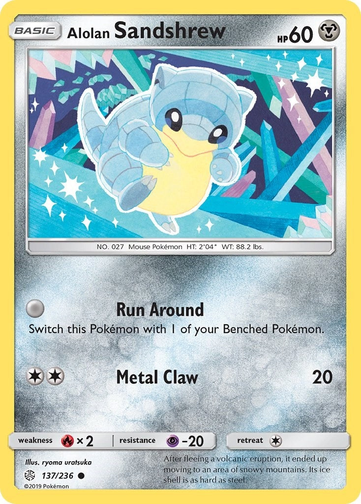 Image for Alolan Sandshrew (137/236) (SM - Cosmic Eclipse) - Pokemon