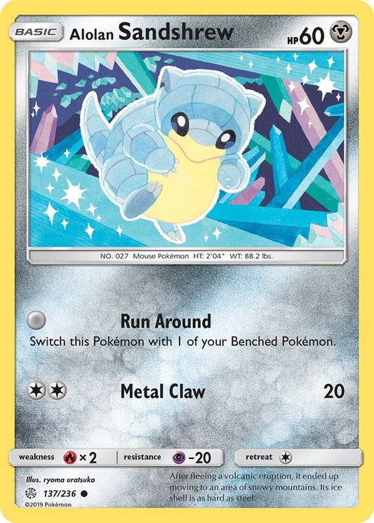 Image for Alolan Sandshrew (137/236) (SM - Cosmic Eclipse) - Pokemon