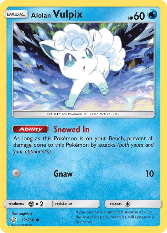 Image for Alolan Vulpix (39/236) (SM - Cosmic Eclipse) - Pokemon