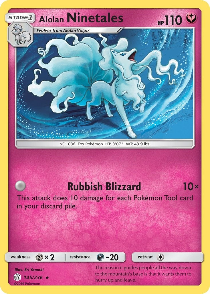 Image for Alolan Ninetales (145/236) (SM - Cosmic Eclipse) - Pokemon