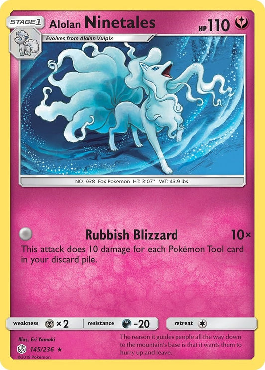 Image for Alolan Ninetales (145/236) (SM - Cosmic Eclipse) - Pokemon