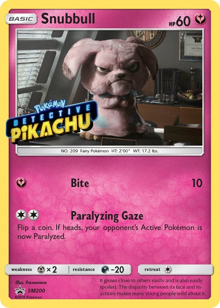 Image for Snubbull - SM200 (Detective Pikachu Stamped) (SM200) (SM Promos) - Pokemon