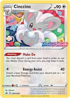 Image for Cinccino - SWSH009 (Prerelease) (SWSH009) (SWSH: Sword & Shield Promo Cards) - Pokemon