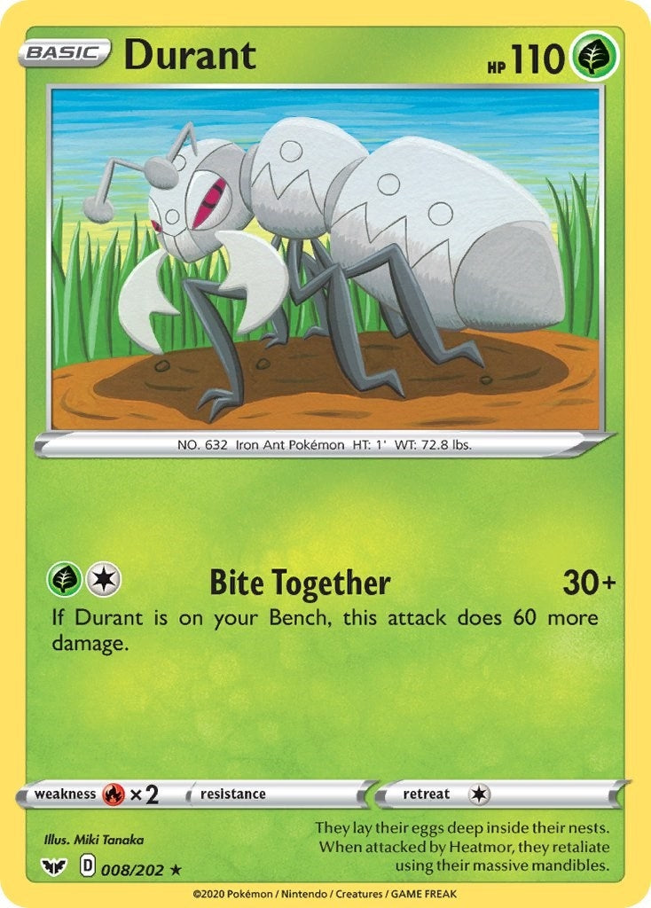 Image for Durant (008/202) (SWSH01: Sword & Shield Base Set) - Pokemon
