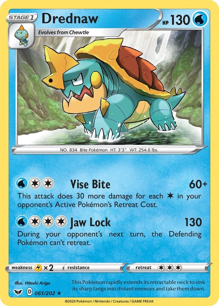 Image for Drednaw (061/202) (SWSH01: Sword & Shield Base Set) - Pokemon