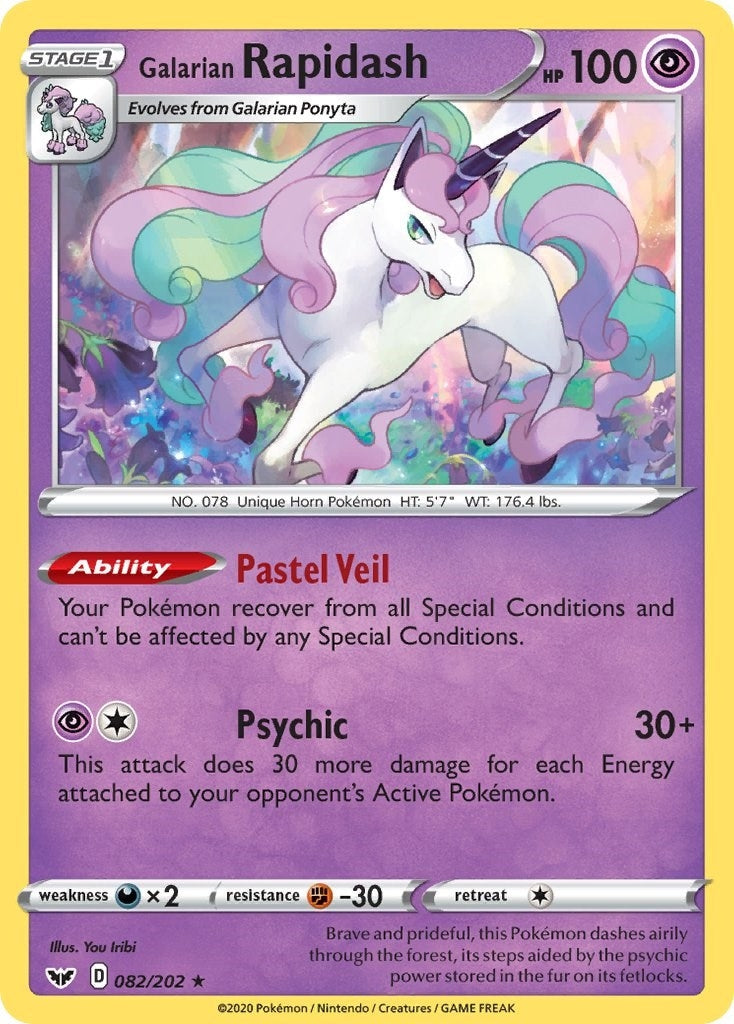 Image for Galarian Rapidash (082/202) (SWSH01: Sword & Shield Base Set) - Pokemon