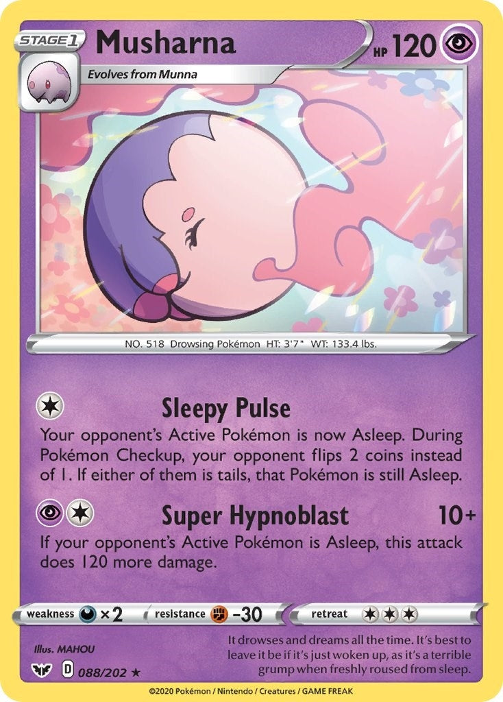 Image for Musharna (088/202) (SWSH01: Sword & Shield Base Set) - Pokemon