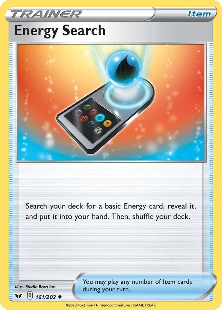 Image for Energy Search (161/202) (SWSH01: Sword & Shield Base Set) - Pokemon