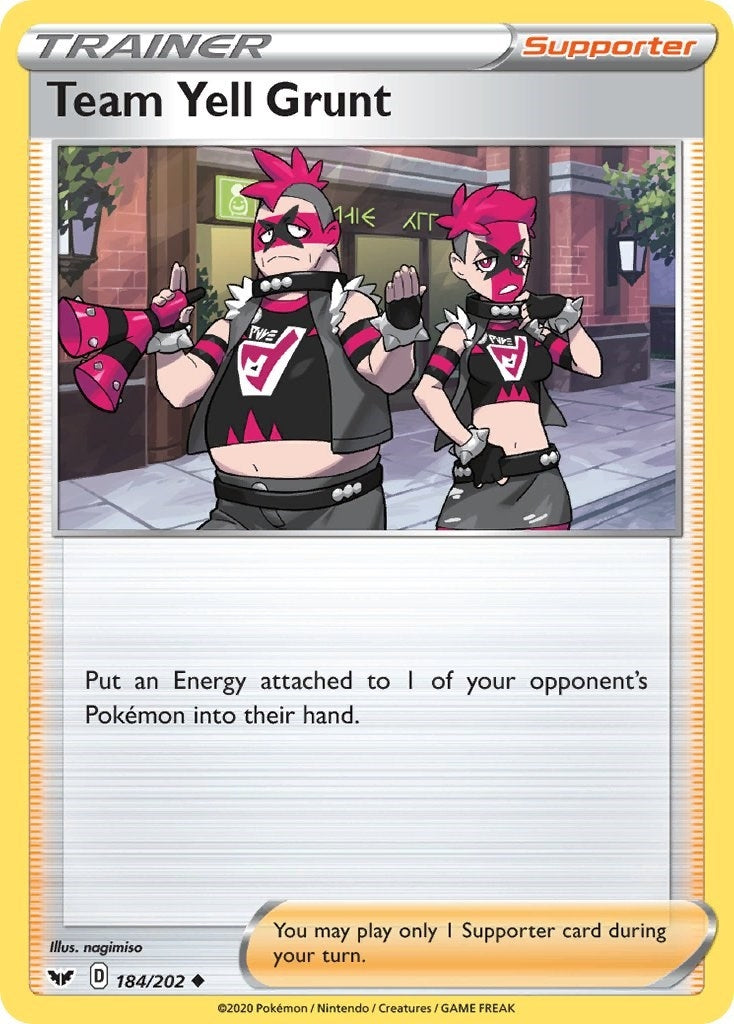 Image for Team Yell Grunt (184/202) (SWSH01: Sword & Shield Base Set) - Pokemon