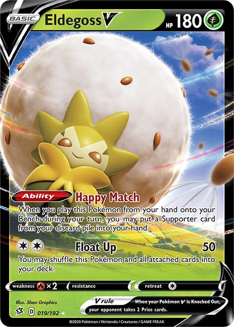 Image for Eldegoss V (019/192) (SWSH02: Rebel Clash) - Pokemon