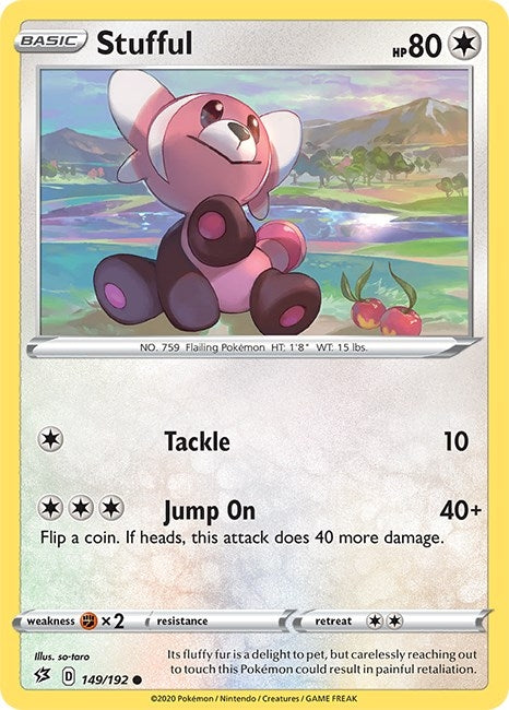 Image for Stufful (149/192) (SWSH02: Rebel Clash) - Pokemon