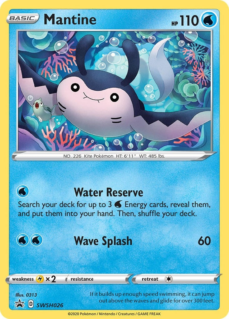 Image for Mantine - SWSH026 (SWSH026) (SWSH: Sword & Shield Promo Cards) - Pokemon