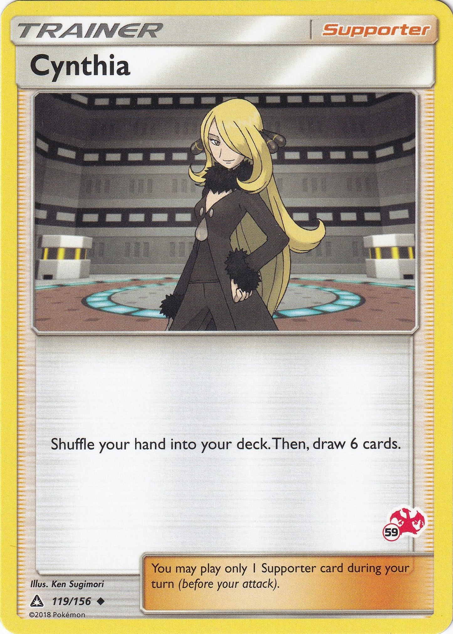 Image for Cynthia - 119/156 (#59 Charizard Stamped) (119/156) (Battle Academy) - Pokemon