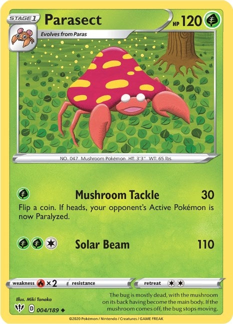 Image for Parasect (004/189) (SWSH03: Darkness Ablaze) - Pokemon