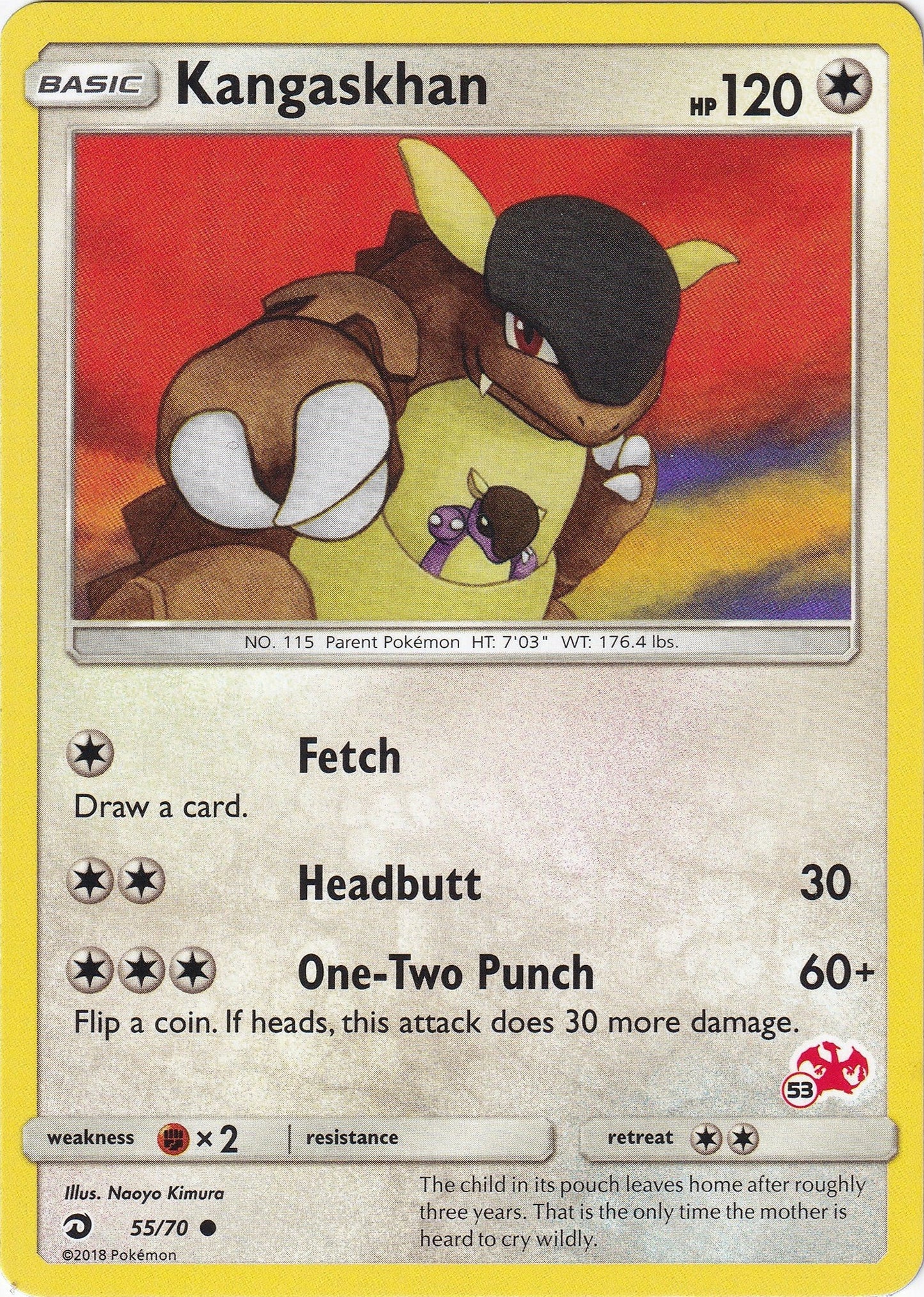 Image for Kangaskhan - 55/70 (#53 Charizard Stamped) (055/070) (Battle Academy) - Pokemon