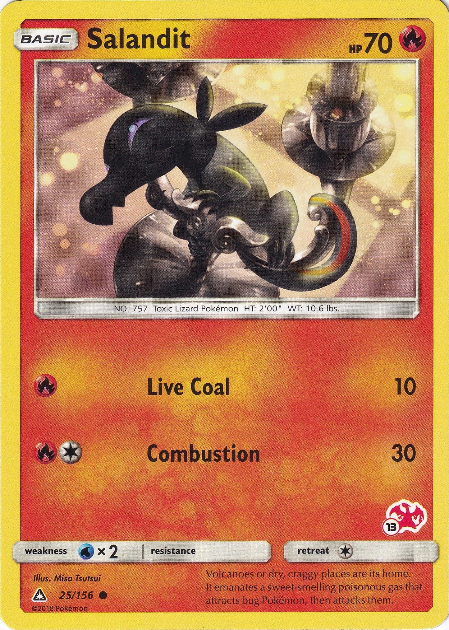Image for Salandit - 25/156 (#13 Charizard Stamped) (025/156) (Battle Academy) - Pokemon