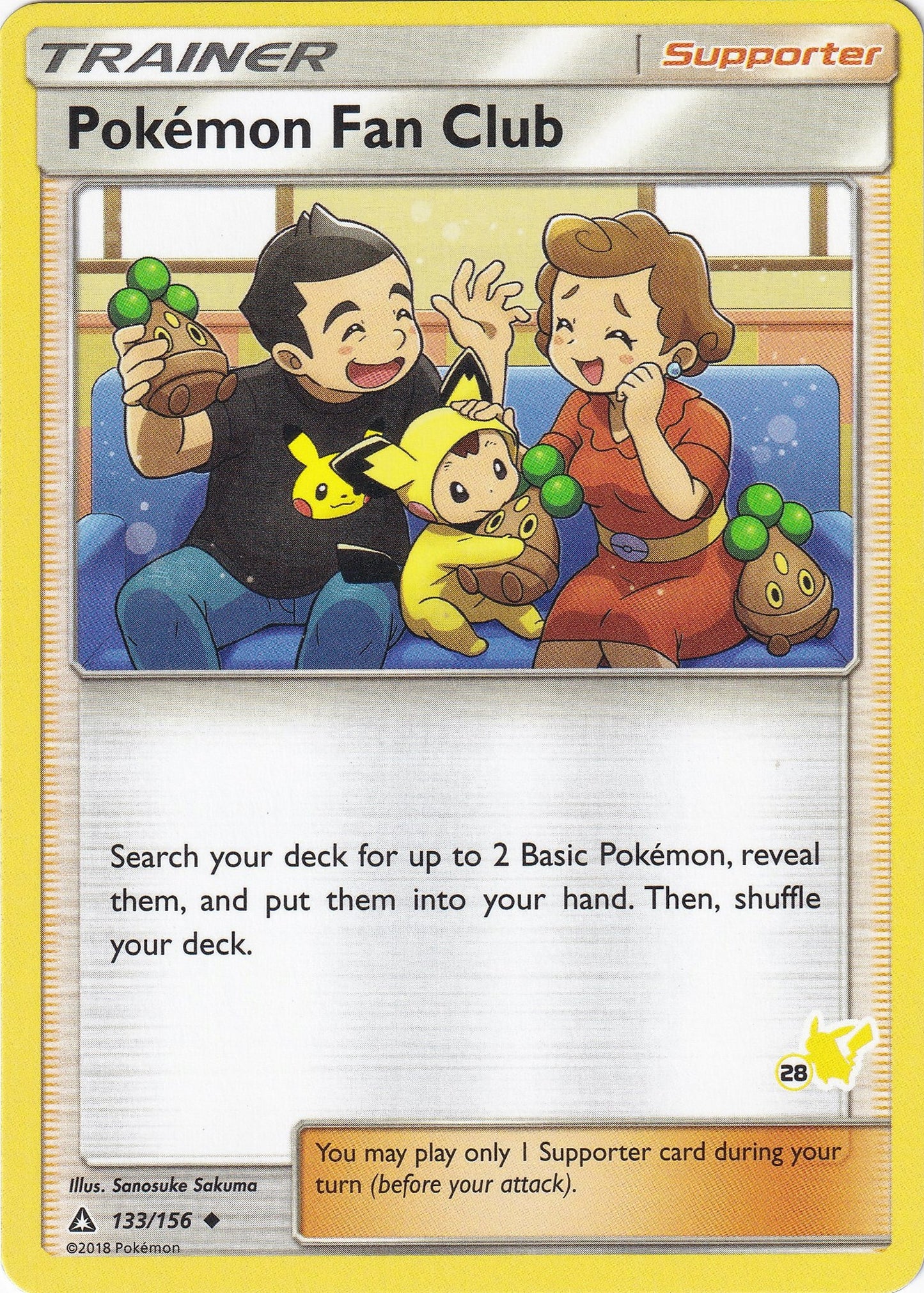 Image for Pokemon Fan Club - 133/156 (#28 Pikachu Stamped) (133/156) (Battle Academy) - Pokemon