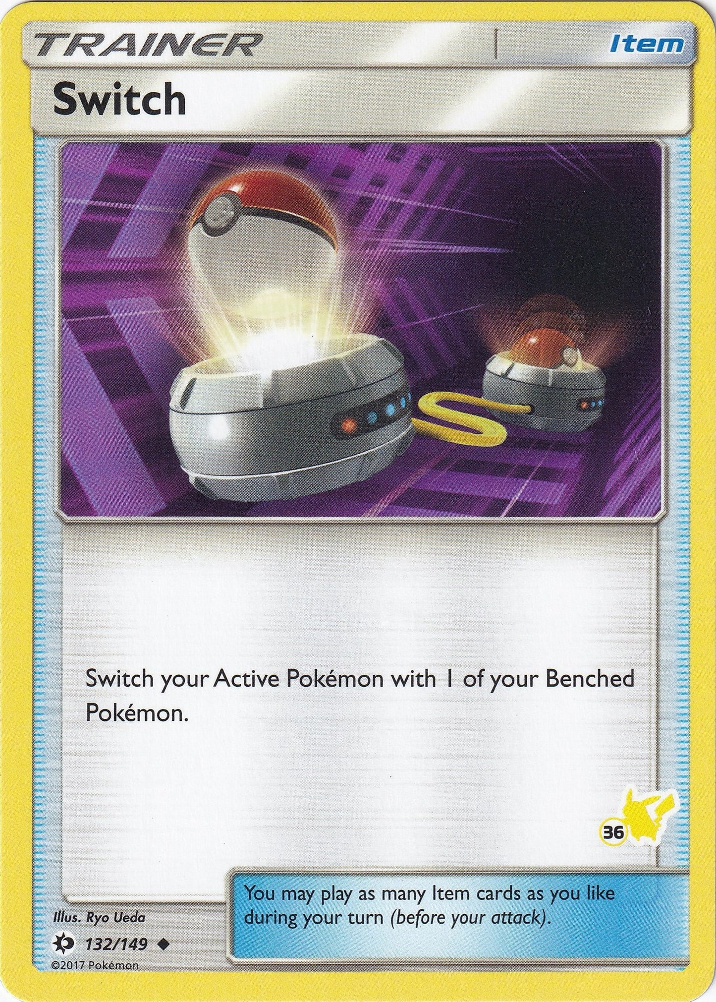 Image for Switch - 132/149 (#36 Pikachu Stamped) (132/149) (Battle Academy) - Pokemon