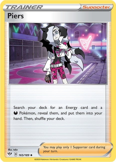 Image for Piers (165/189) (SWSH03: Darkness Ablaze) - Pokemon