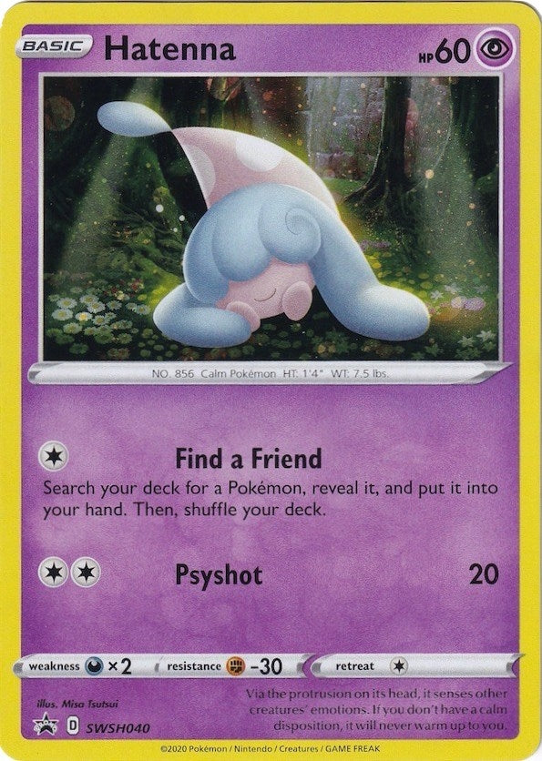 Image for Hatenna - SWSH040 (SWSH040) (SWSH: Sword & Shield Promo Cards) - Pokemon