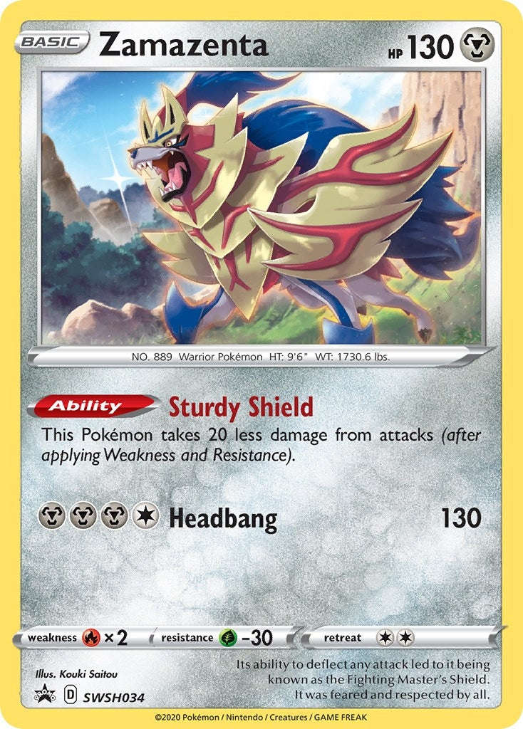 Image for Zamazenta - SWSH034 (SWSH034) (SWSH: Sword & Shield Promo Cards) - Pokemon