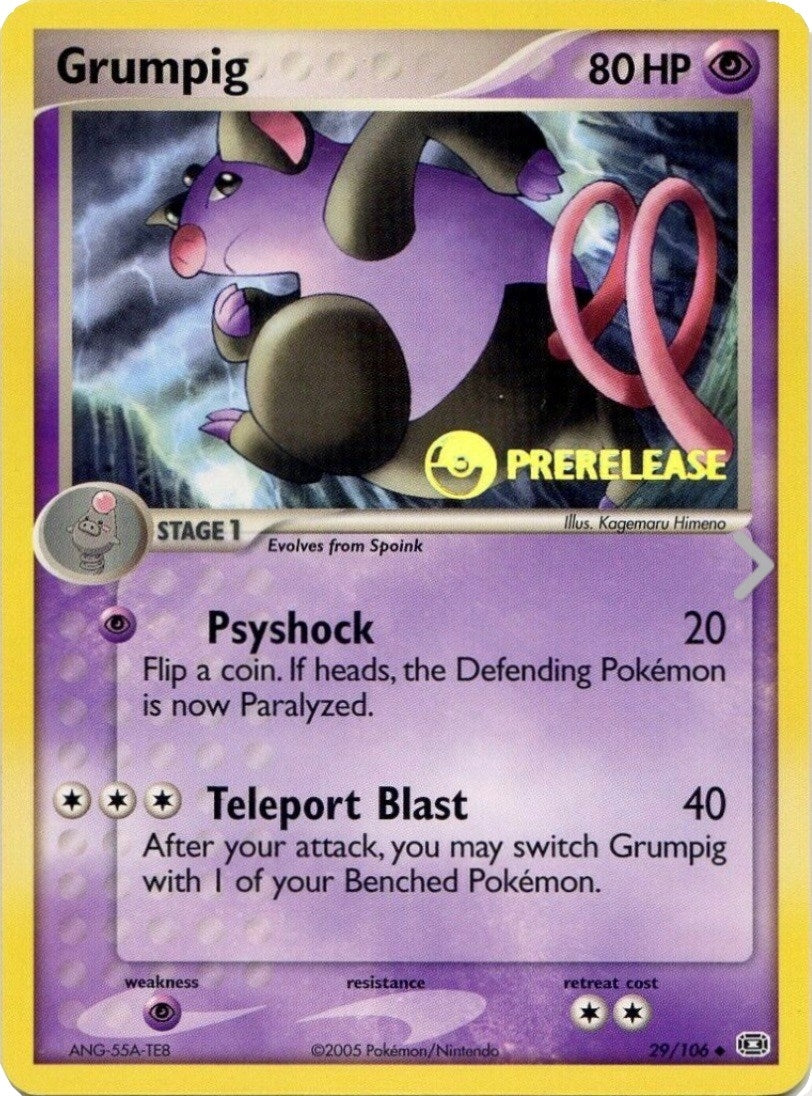 Image for Grumpig - 29/106 (Prerelease) (29/106) (Nintendo Promos) - Pokemon