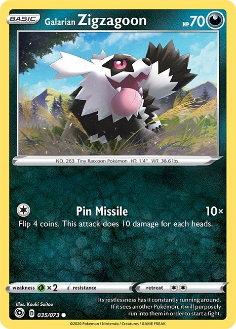 Image for Galarian Zigzagoon (35/73) (Champion's Path) - Pokemon