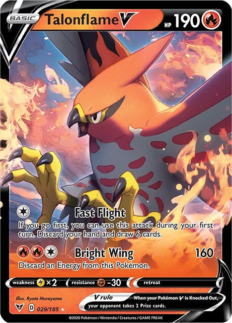 Image for Talonflame V (029/185) (SWSH04: Vivid Voltage) - Pokemon